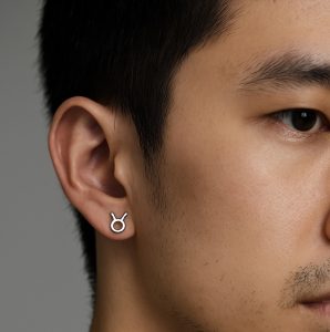 boucles oreilles argent clous oreille zodiaque