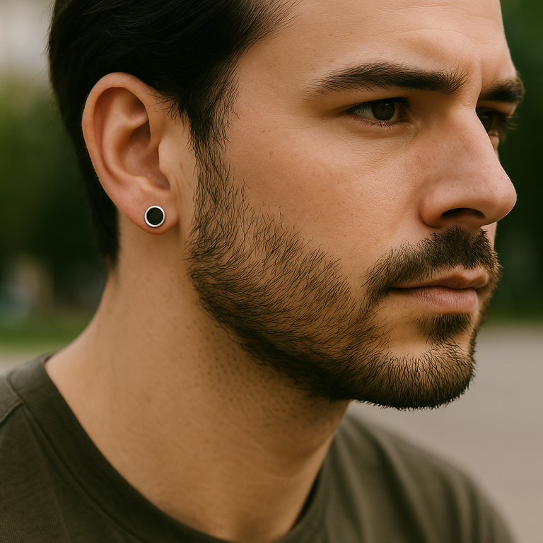 boucles oreilles homme